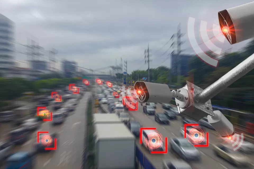 Rendering of A.I. road monitoring camera